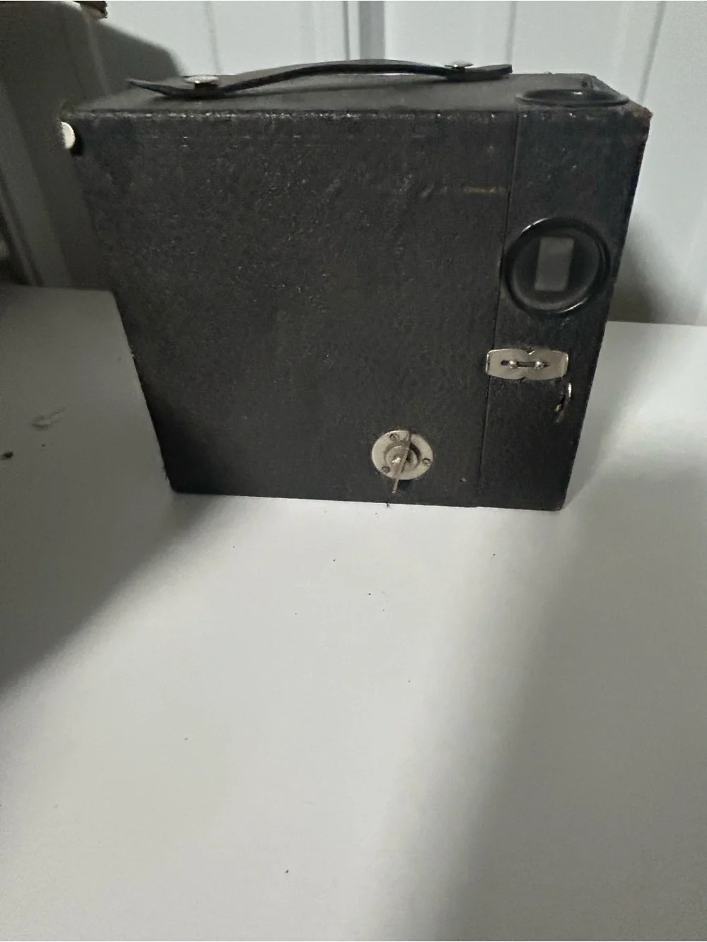 Black Portable Box Camera - Compact Vintage-Style Camera
